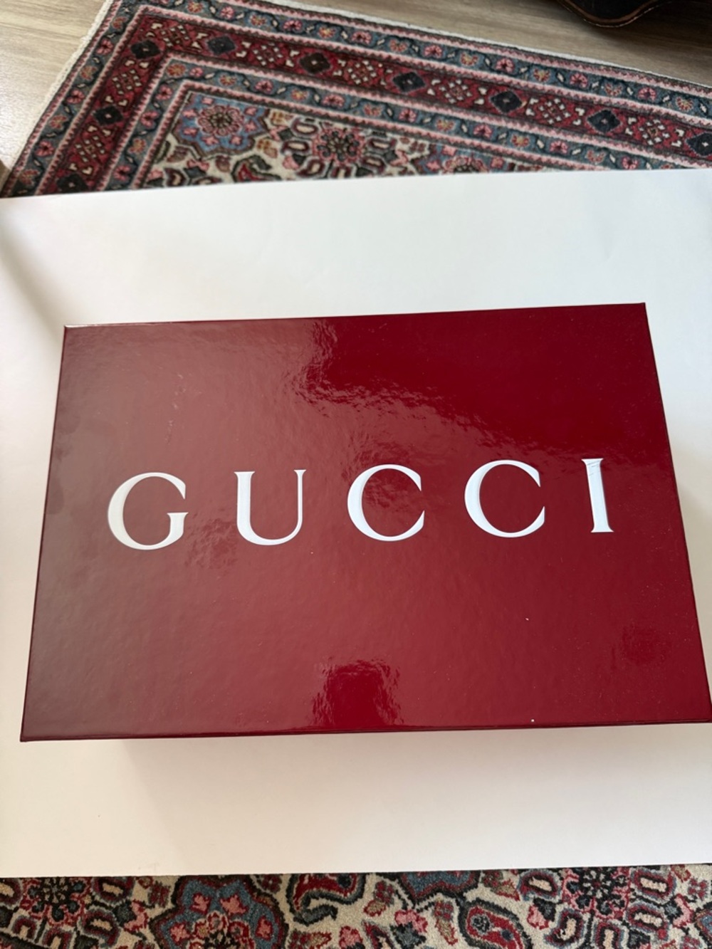 Gucci Maroon Shoe Box